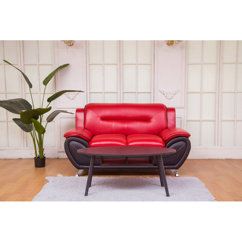 Orren Ellis Stcyr 3 Piece Faux Leather Living Room Set & Reviews Wayfair